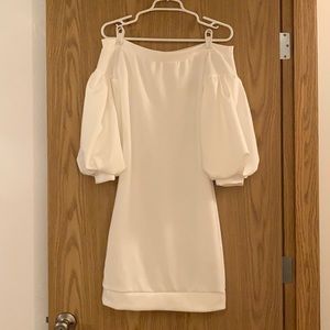 Ophestin Women Puff 3/4 Sleeve Off The Shoulder Bodycon